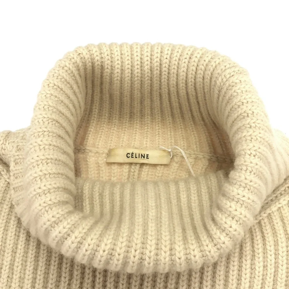Celine phoebe Philo era Cashmere knit Cream Turtleneck Sweater - Picture 4 of 8